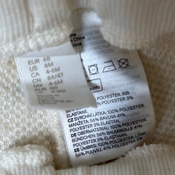 H&M Baby Bear Fleece Sweatshirt & Pants Set Size 6M - Picture 8 of 9